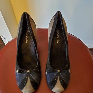 Aerosoles, Blue/Black/Gray (3-tone), 9M